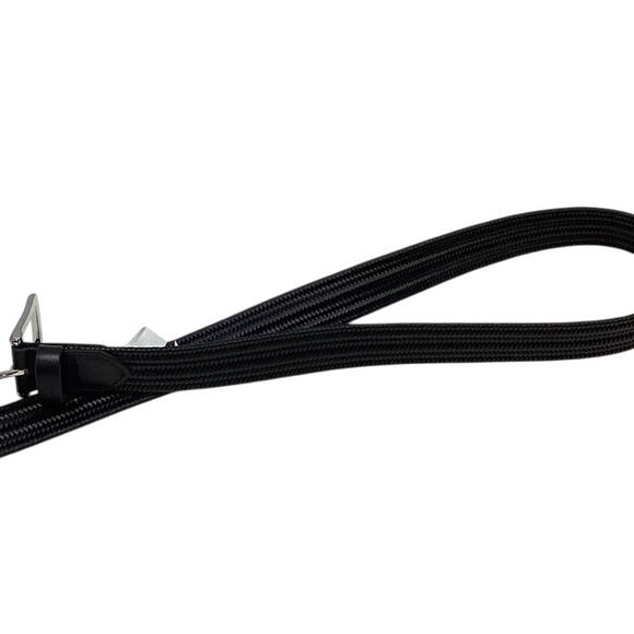 New Goodfellow & Co Mens Medium Faux Leather Woven Adjustable Waist Belt - Picture 3 of 4